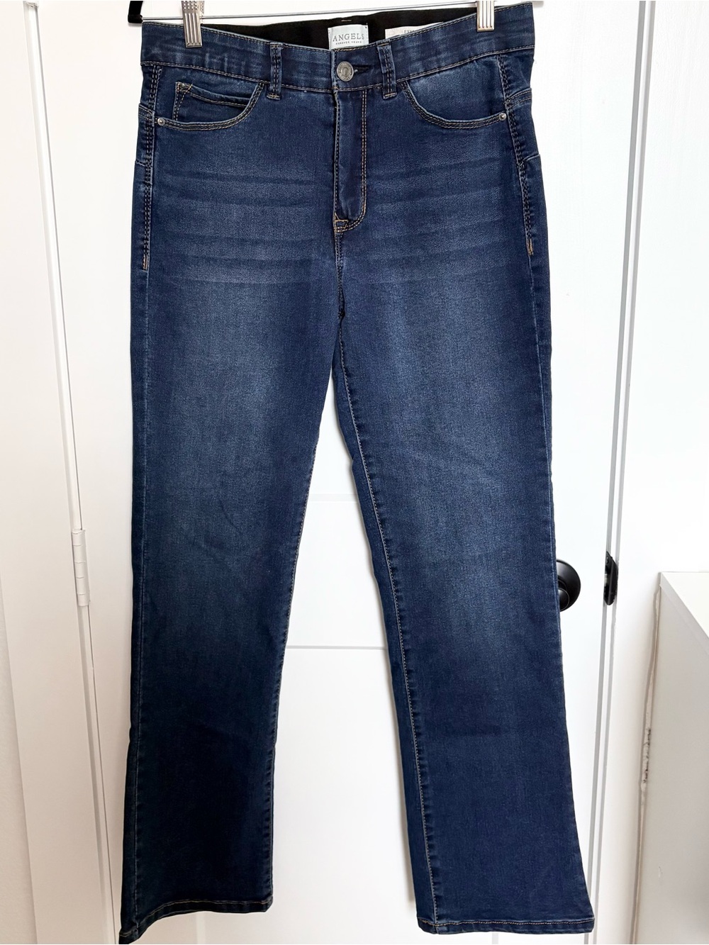 Angels Dark Blue Straight Leg Women's Jeans